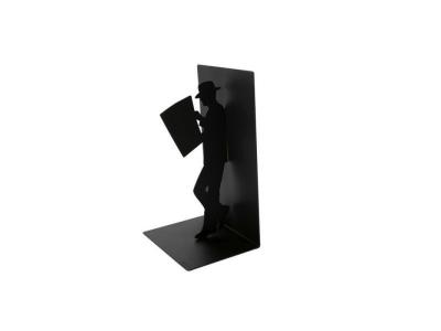 Serre-livres en m&eacute;tal avec lecteur, emballage cadeau esth&eacute;tique
