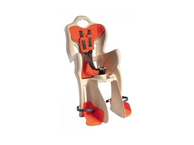 Bellelli Si&egrave;ge b&eacute;b&eacute; pour v&eacute;lo B-One Clamp beige/orange 