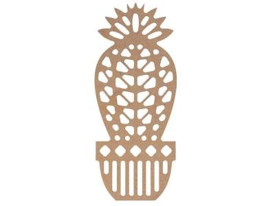 Silhouette en bois MDF origami - Cactus boule 15 cm - Artemio