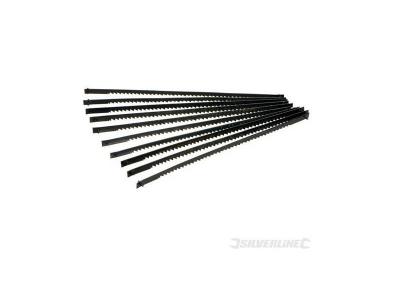 Silverline - Lames pour scie &agrave; chantourner 130 mm, 10 pcs, 21 tpi, 21 tpi