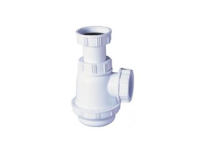 Wirquin SP3178 Siphon de lavabo/bidet &agrave; culot court, Blanc