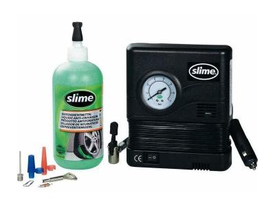 Kit de r&eacute;paration de pneus Slime avec compresseur