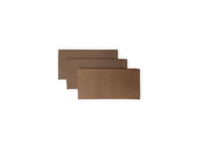 Lot de 3 serviettes en coton 45x45 cm PANAMA taupe