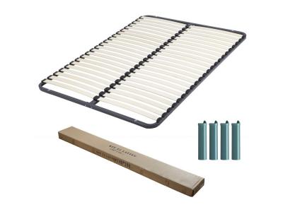 Sommier d&eacute;montable + pieds 140x190 22 lattes - 44 lattes bois - fabrication fran&ccedil;aise