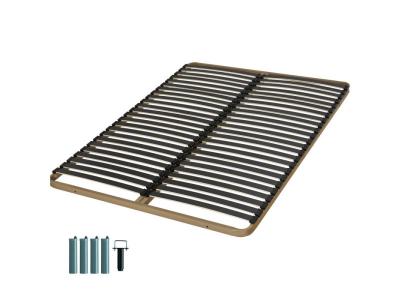Sommier &agrave; lattes + pieds 140x190 c224 - 48 lattes bois - fabrication fran&ccedil;aise