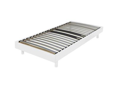 Terre de Nuit Sommier kit d&eacute;cor blanc zone lombaire renforc&eacute;e 90x190