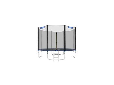 Trampoline avec filet de s&eacute;curit&eacute; de couleur noir et bleu Songmics