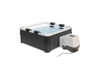 Spa rigide 6 personnes gris, 4 coussins, b&acirc;che incluse l sweeek