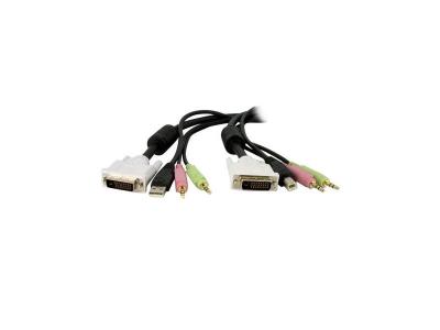 C&acirc;ble de commutateur kvm dvi-d dual link usb DVID4N1USB6