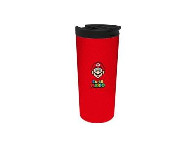 STOR Mug isotherme en acier inoxidable Mario - Rouge - 425ml