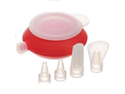 L&eacute;ku&eacute; decopen 4 douilles + bouchon rouge silicone