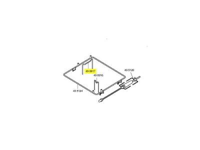 Siemens - support tourne broche grand model pour four 00490917