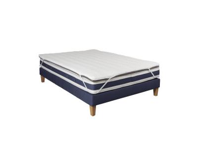 Someo - Surmatelas mousse m&eacute;moire de forme 7 cm S75 120x200 - Blanc