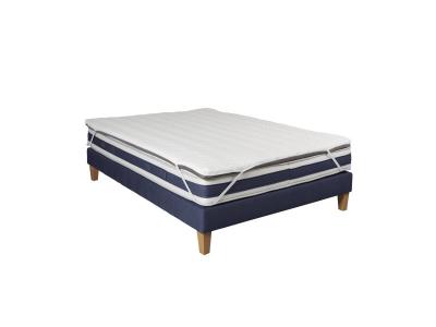Someo - Surmatelas mousse m&eacute;moire de forme 7 cm S75 80x200 - Blanc