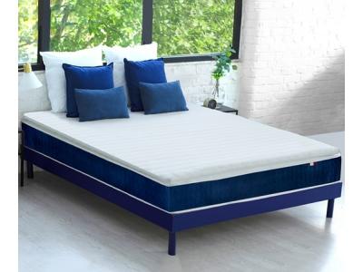 Surmatelas mousse m&eacute;moire de forme d&eacute;houssable & lavable 140x190
