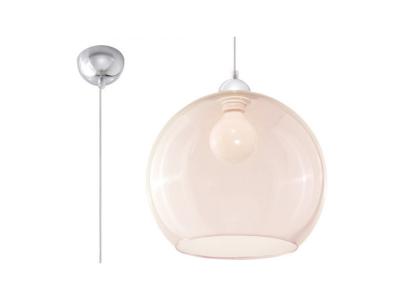 Sollux Lighting Suspension boule en verre Champagne Chrome