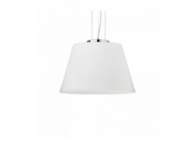 Suspension Blanche CYLINDER 1 ampoule Diam&egrave;tre 85 Cm