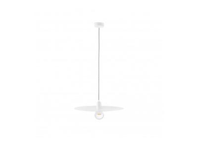 Suspension en m&eacute;tal blanc Plat - Faro Barcelona