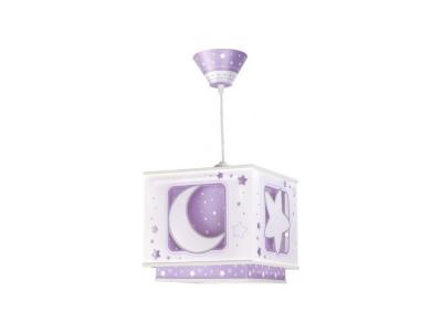 Dalber Lustre Carr Plastique - Lune/Etoiles - Bleu