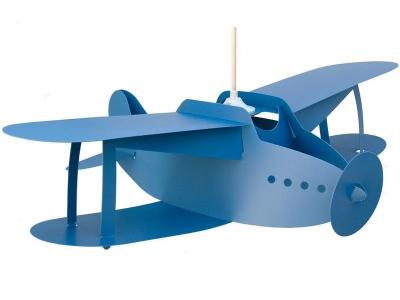 R&M Coudert Lampe de Plafond Suspension Chambre Enfant Avion Bleu