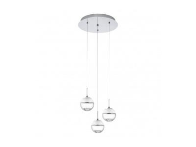 Eglo 93709&Nbsp;Lampe Ronde &Agrave; Suspension / M&Eacute;Tal Transparent