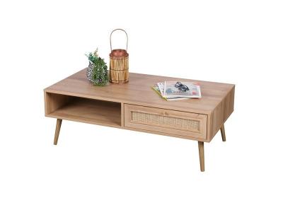 Table basse 1 tiroir Bali Urban Living Naturel clair - Naturel