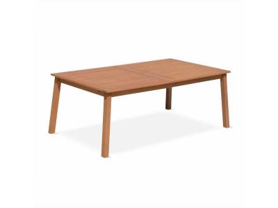 Table de jardin extensible en bois eucalyptus 10 places