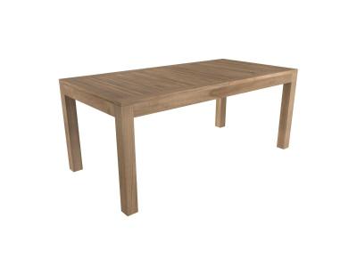 Table de jardin extensible 180/240cm en teck - Nido - Marron Clair