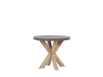 Table de salle &agrave; manger 4 personnes en fibre-ciment gris