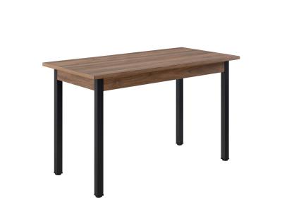 Table de Salle &agrave; Manger Den Haag 120 x 60 x 75 cm Effet Noyer Noir