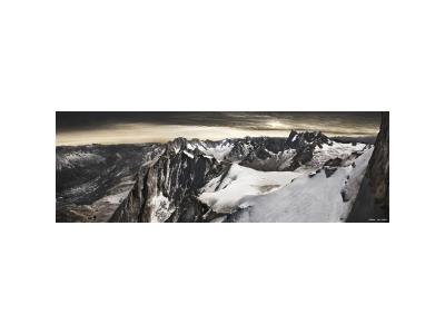 Tableau sur toile vall&eacute;e de chamonix 45x135 cm 611182