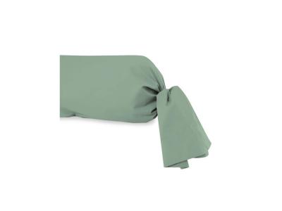 Taie de traversin en coton 57 fils 45x135 cm UNI vert d'eau, par