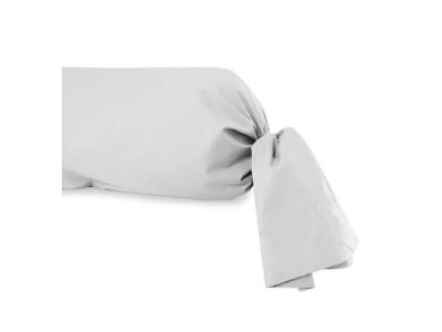 Taie de traversin en coton 57 fils 45x185 cm UNI blanc, par