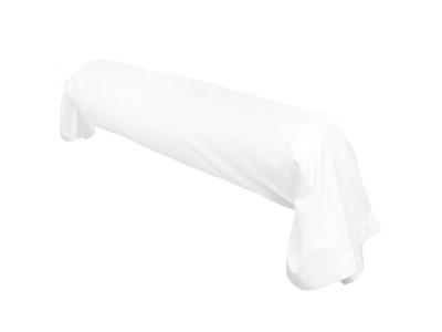 Linnea Taie de traversin uni 140x43 cm 100% Coton Alto Blanc