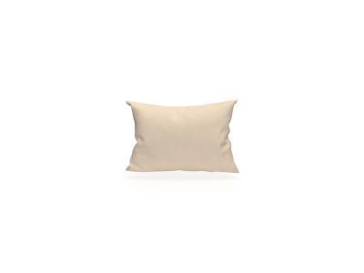 TaieTaie d'oreiller rectangle US 50x75 cm en coton uni 57 Fils &eacute;cru