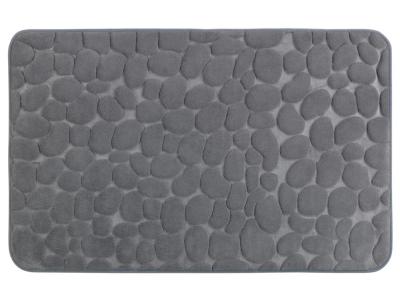 Tapis de salle de bain Pebbles - M&eacute;moire de forme - Gris