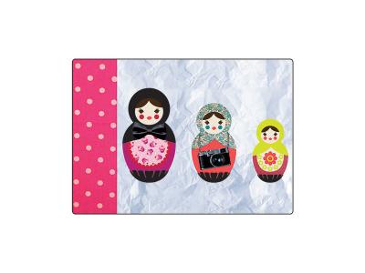 Tapis de souris 3 Poup&eacute;es russes by Cbkreation