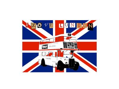 Tapis de souris I Love London by Cbkreation
