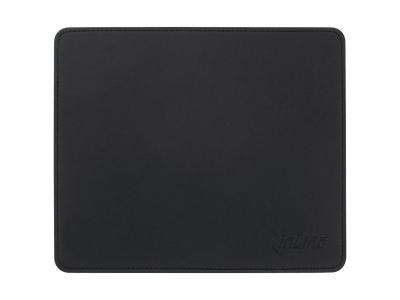 Tapis de souris InLine Premium en cuir PU 255x220x3mm noir 