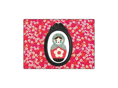 Tapis de souris Poup&eacute;e russe liberty by Cbkreation 