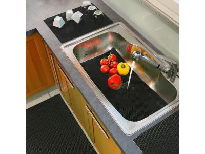 Decor Line 1740163 Tubulo Tapis Multi-Usages PVC Anthracite 32 x 43 cm