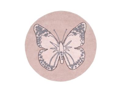 Lorena Canals Tapis enfant BUTTERFLY VINTAGE nude Lorena Canals
