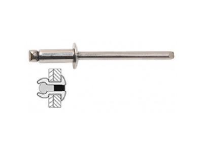Techman - 25 rivets inox / inox &agrave; t&ecirc;te plate &oslash; 4,8 x 14 mm 7631896