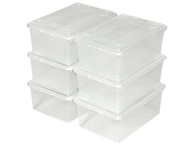TecTake 24 bo&icirc;tes de rangement plastique