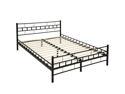 Tectake lit design moderne avec sommier - 200 x 140 cm - noir 401719