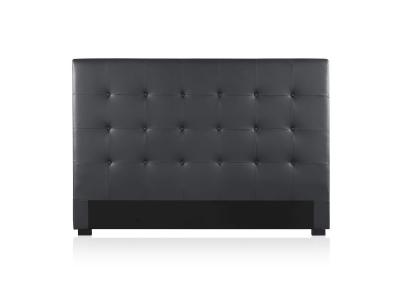 IntenseDeco T&ecirc;te de lit capitonn&eacute;e Premium 160cm Noir
