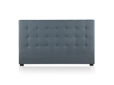 INTENSEDECO T&ecirc;te de lit capitonn&eacute;e Premium Tissu 180cm Gris