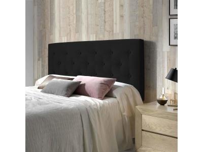 T&ecirc;te de lit oslo gris anthracite 160x100 ( 60 sans pieds)