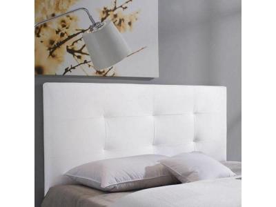 BARCELONA T&ecirc;te de lit 150 cm en simili - Blanc