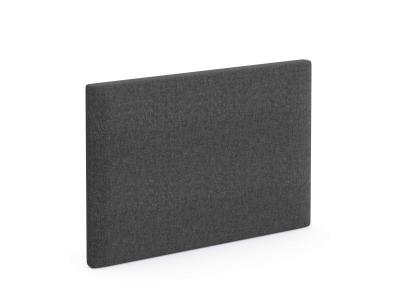 T&ecirc;te de lit d&eacute;co gris profond Someo 90 - Gris ardoise